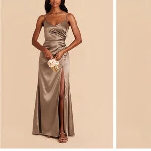 Birdy Grey Shiny Satin Dress